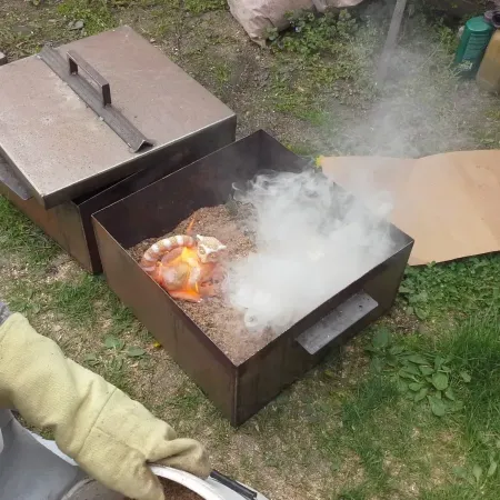 Keramika Raku - třetí pálení 54 57