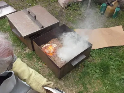 Keramika Raku - třetí pálení 54 57