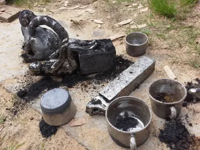 Keramika Raku - třetí pálení 41 57